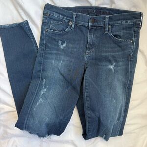 Citizens of Humanity Avedon Skinny Jeans Distressed Medium Wash Size 29